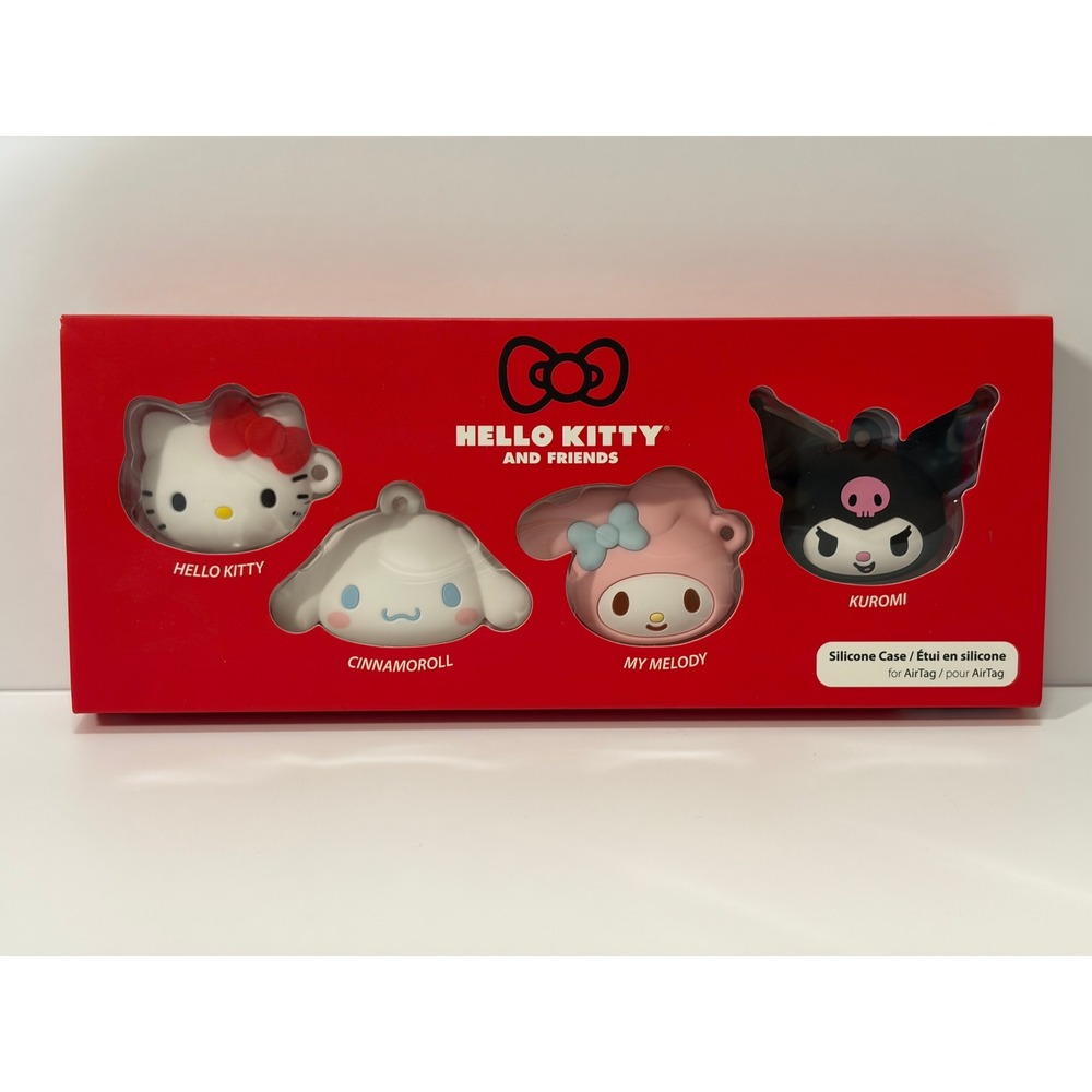 NIB iFace Sanrio Hello Kitty & Friends AirTag Case 4-Pack Silicone Covers